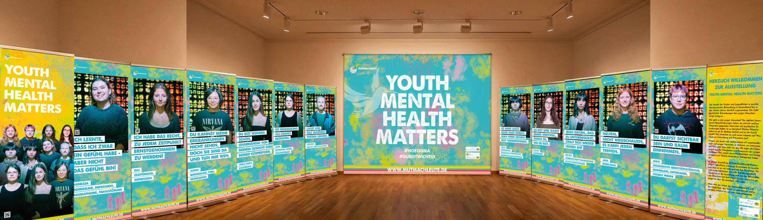 Ausstellung YMHM Mutmachleute